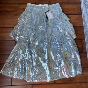 FRNCH evaleen sequin skirt XS